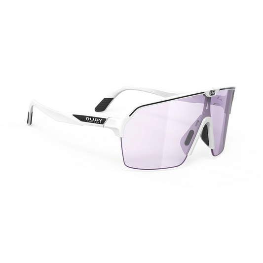 Rudy Project Spinshield Air Eyewear in White Matte - ImpactX Photochromic 2 Laser Purple