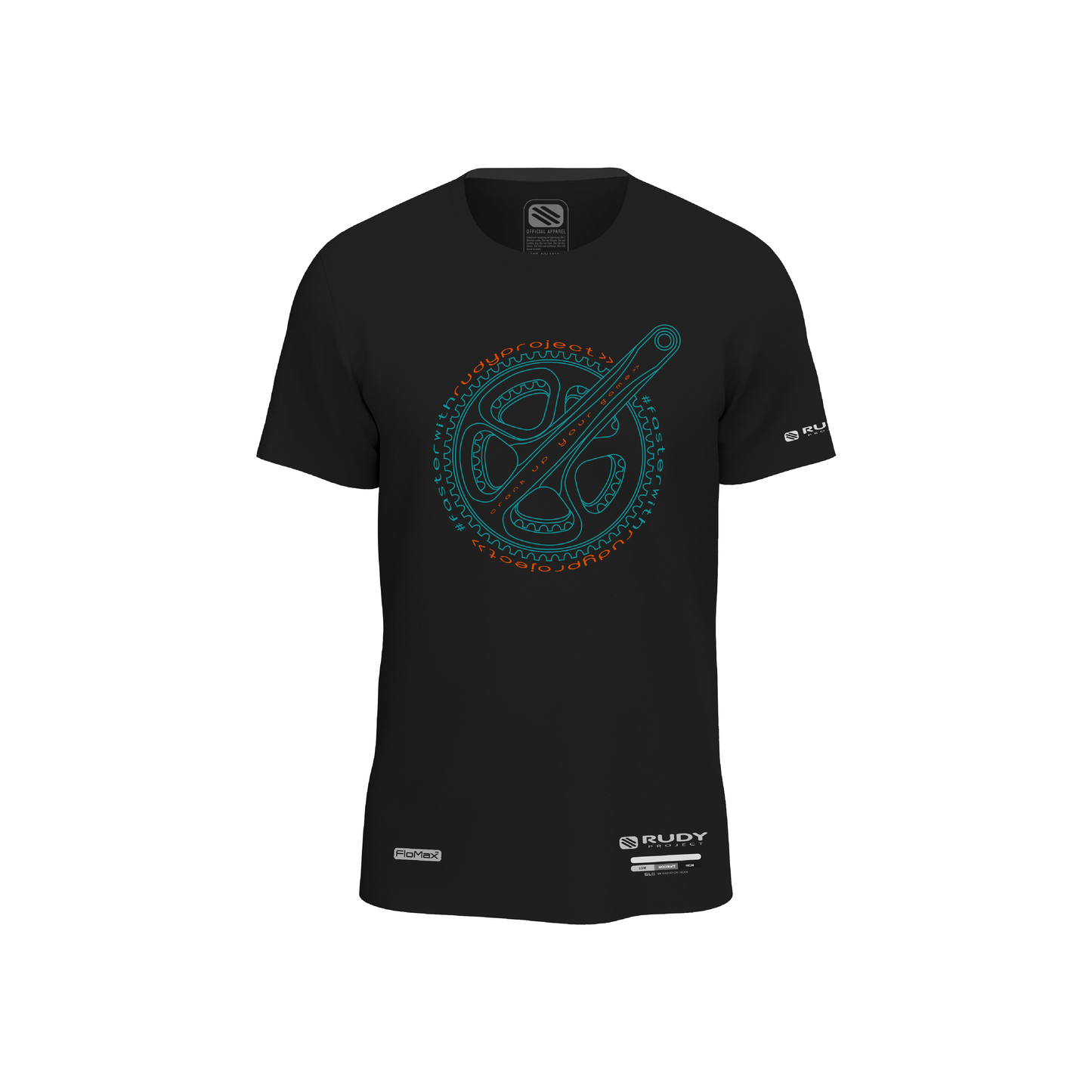 Crank Up Active Tee Black