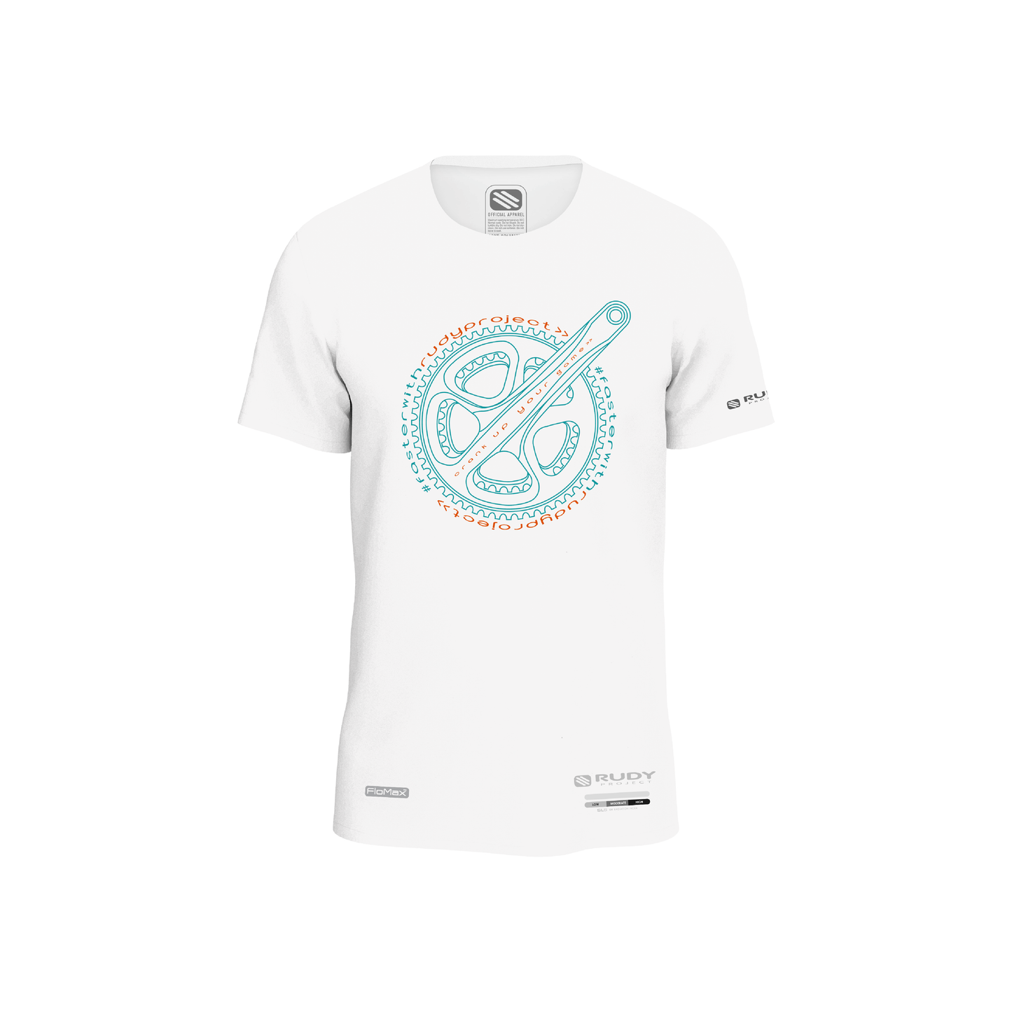 Crank Up Active Tee White