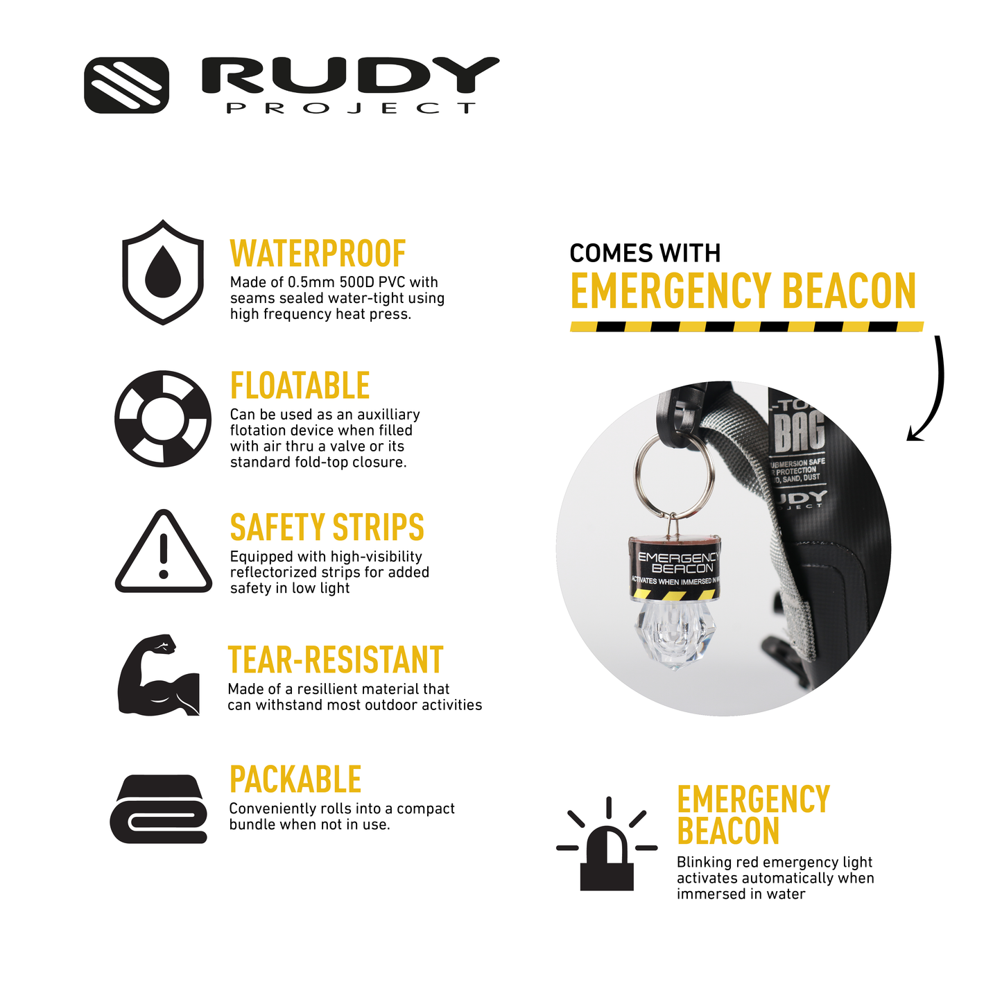 Swan 10L Dry Bag with Sling