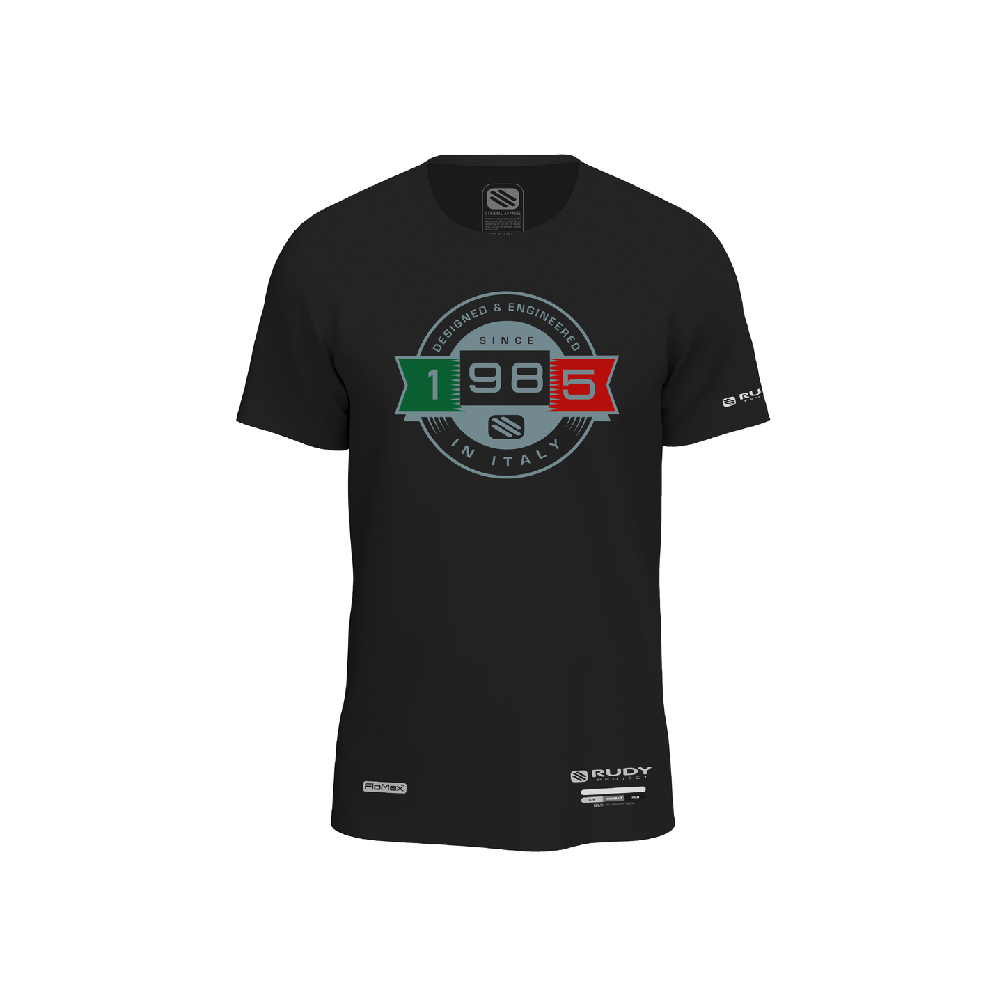 Italy 1985 Active Tee Black