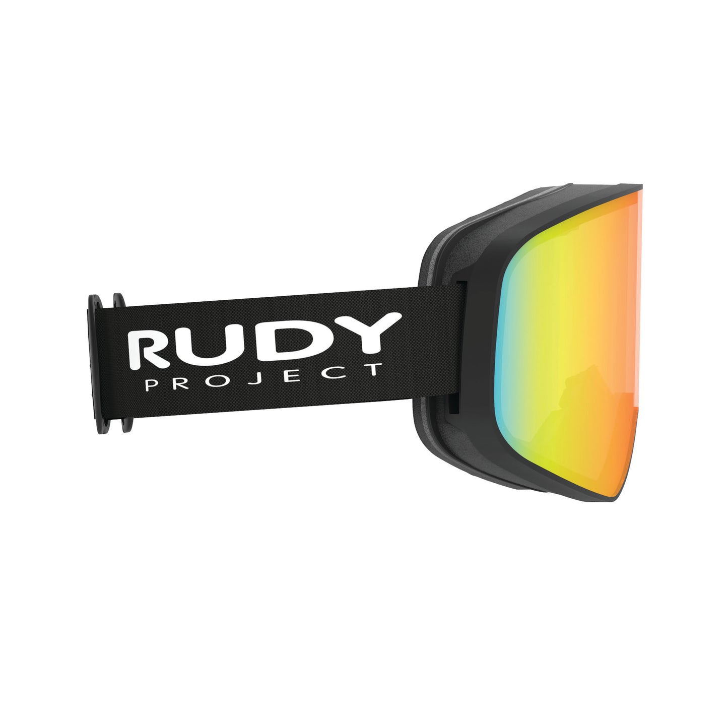 Skermo Rimless Goggle in Black Matte-Multilaser Orange Lens