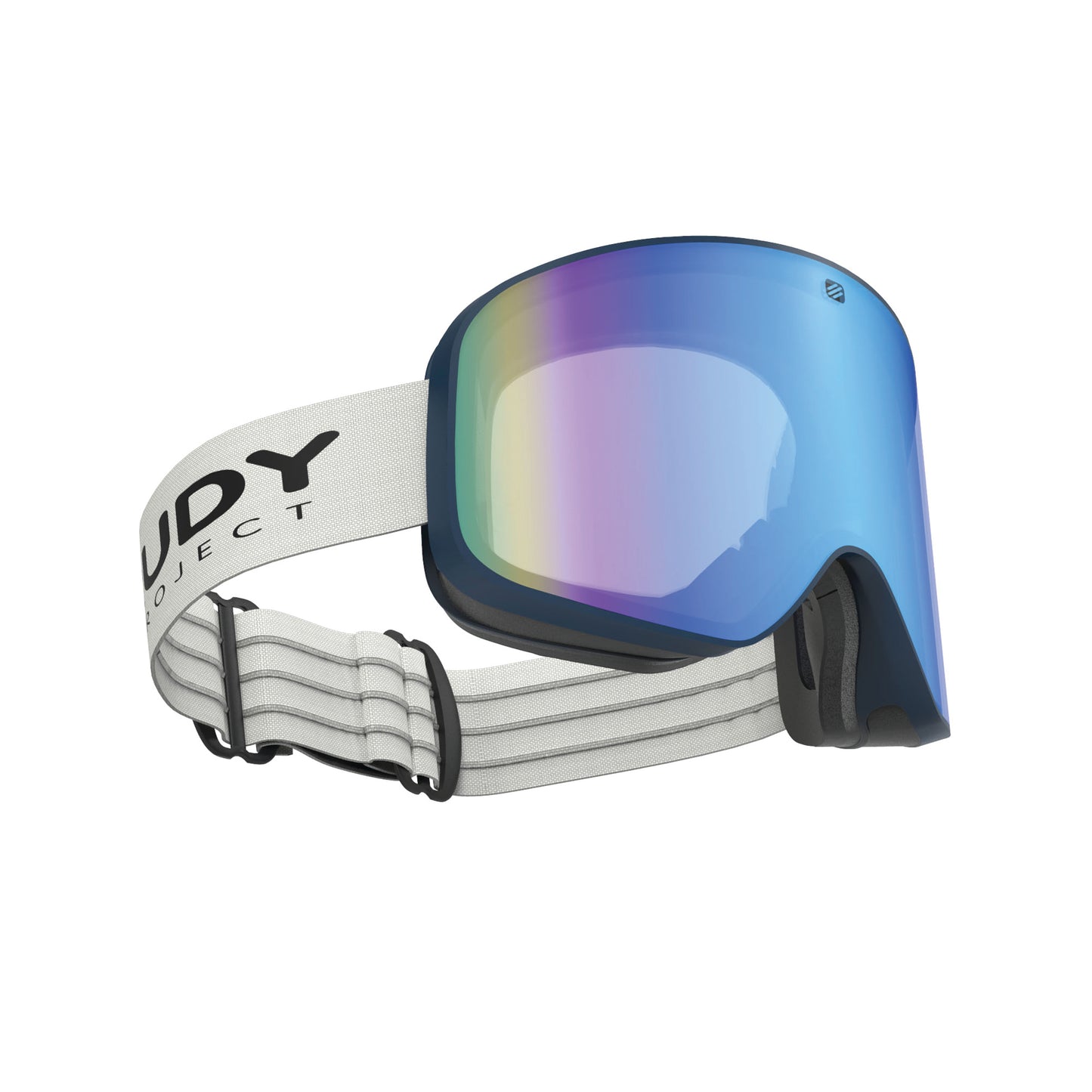 Skermo Rimless Goggle in Deep Blue Matte-Multilaser Blue Lens