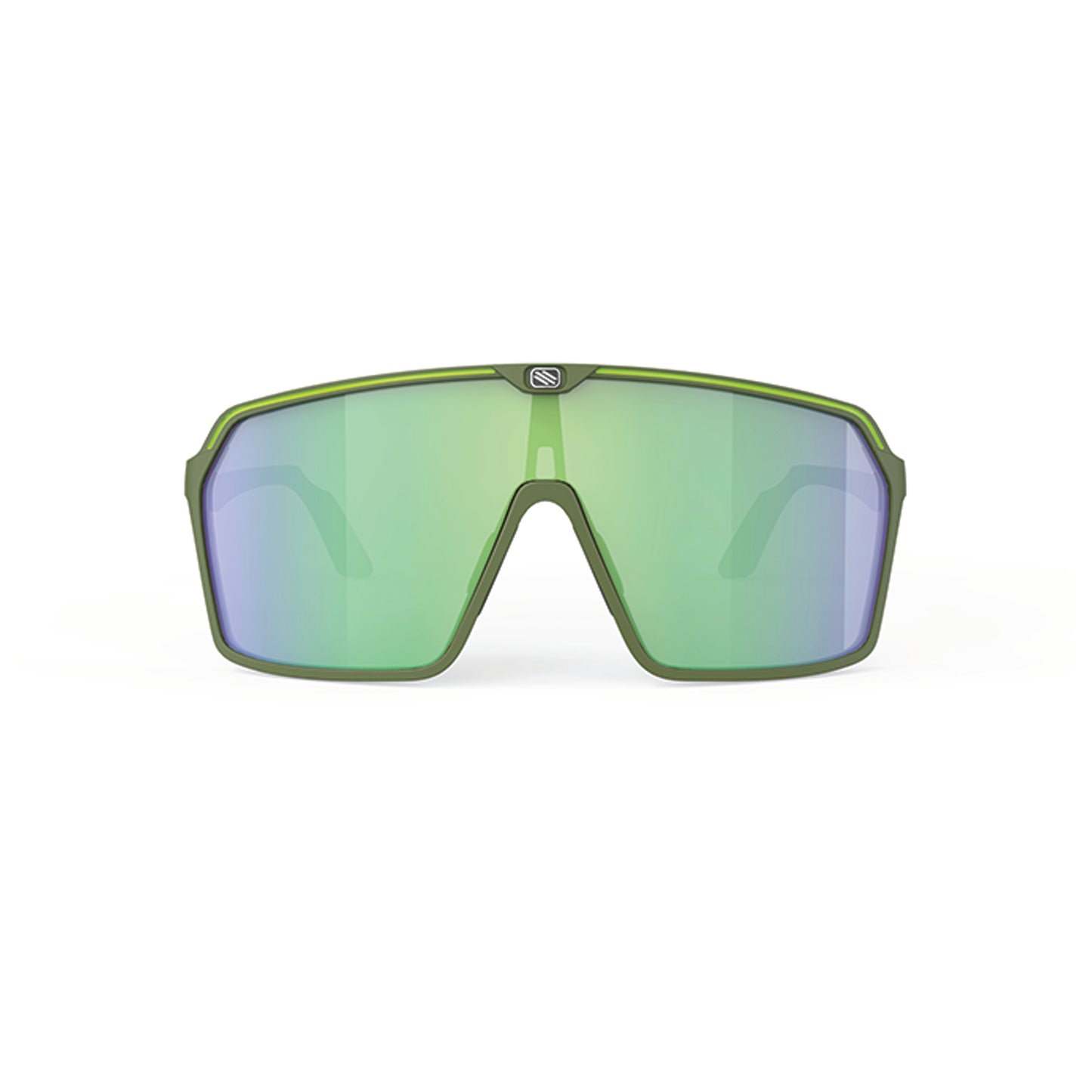 Limited Edition #GreenIsTheNewBlack Spinshield Eyewear in Olive Matte-Multilaser Green Lens