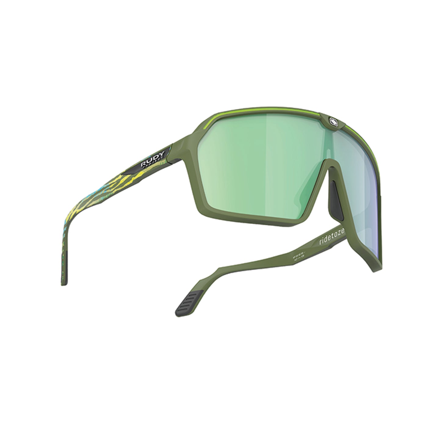 Limited Edition #GreenIsTheNewBlack Spinshield Eyewear in Olive Matte-Multilaser Green Lens