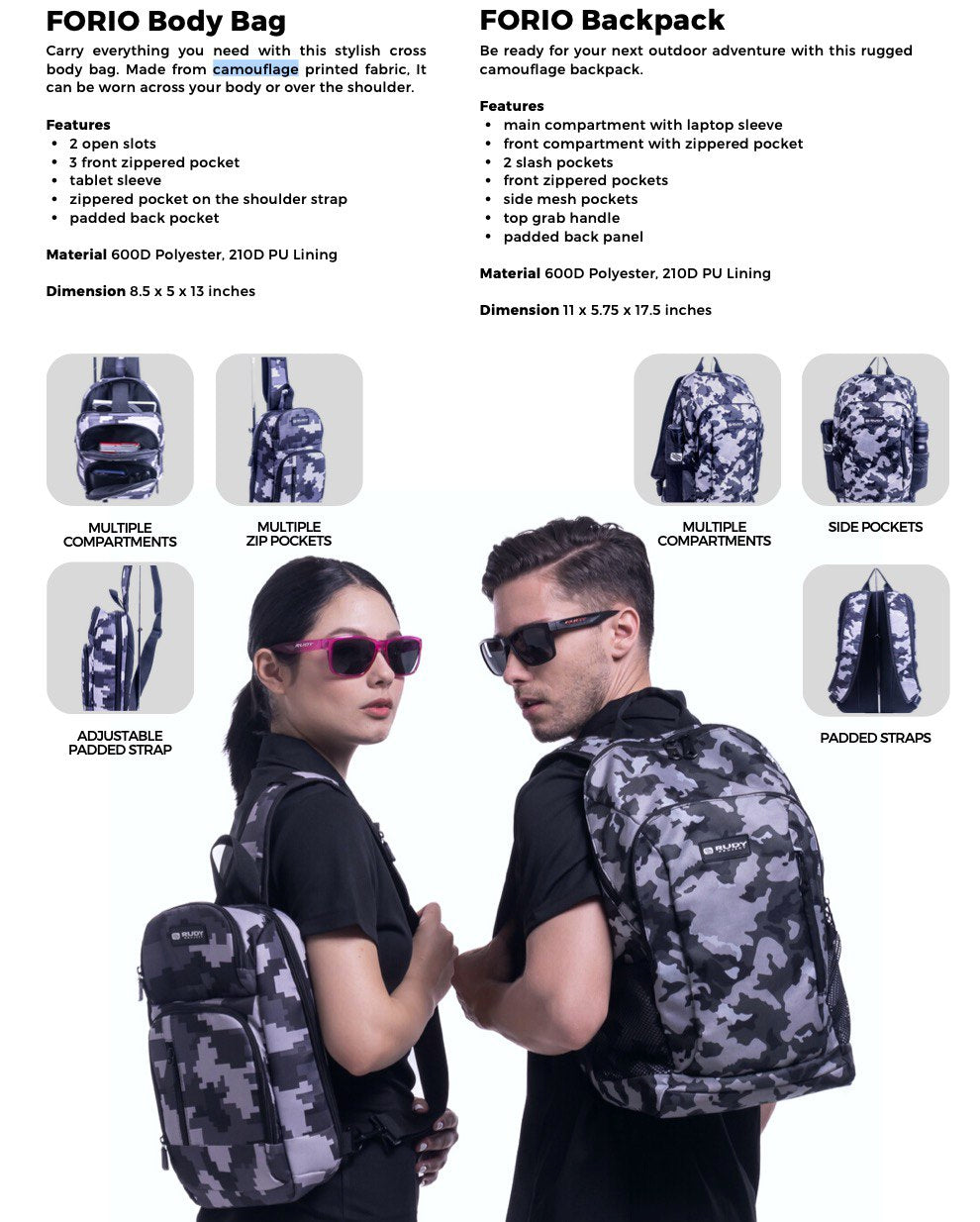 Rudy Project Forio Backpack in Camouflage