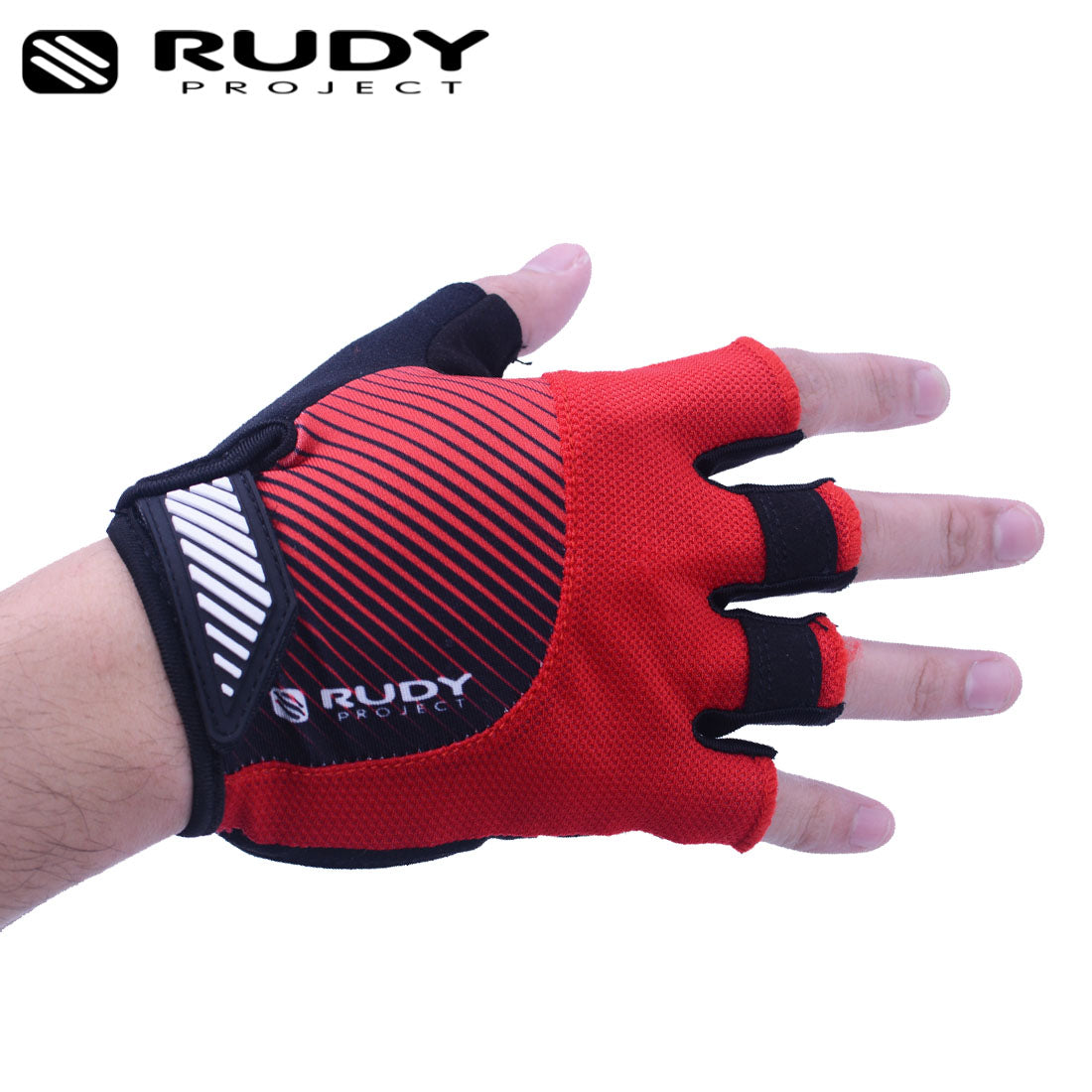 Cycling Gloves in Red/Black