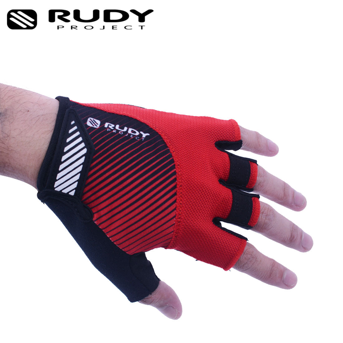Cycling Gloves in Red/Black