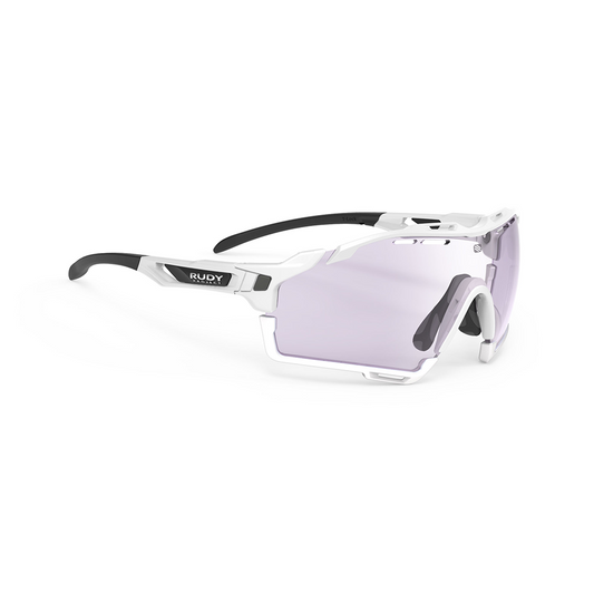 Rudy Project Cutline White Gloss C8-ImpactX 2 Laser Purple for Cycling, Biking, Shooting or Sports - 88 Prestige