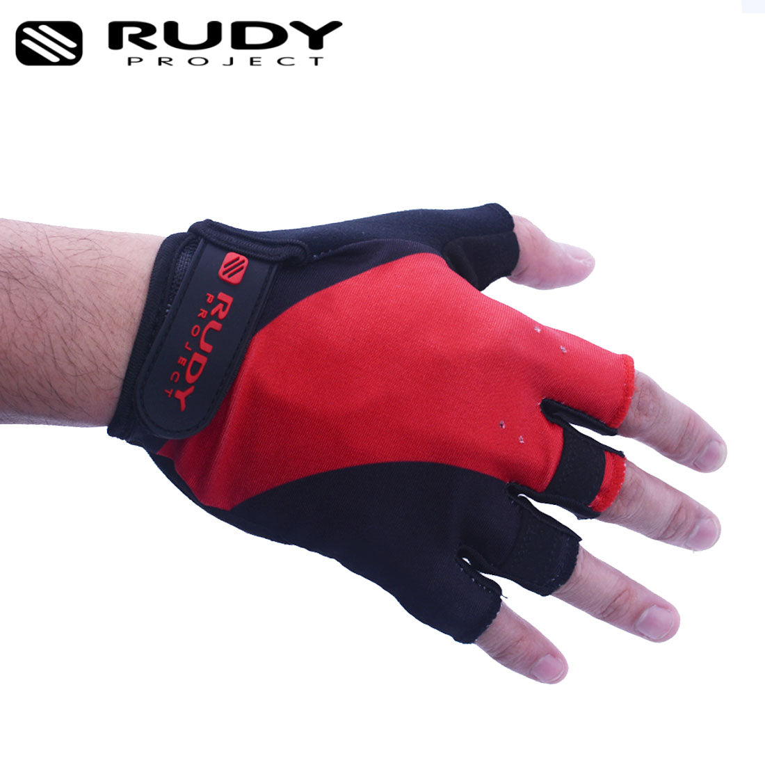 Cycling Gloves in Red/Black