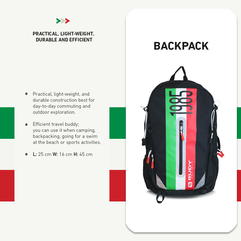 Rudy Project Heritage Backpack in Black Red