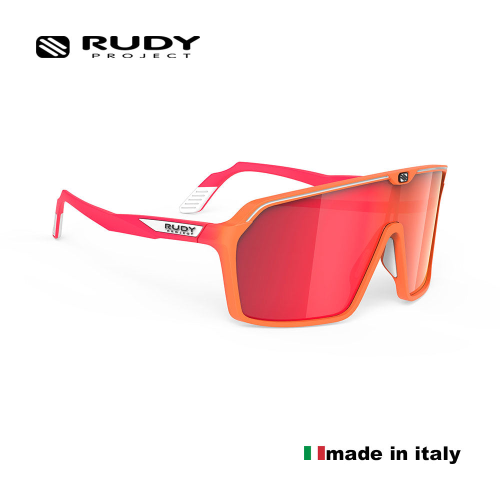 Rudy Project Performance Eyewear Spinshield Multilaser Red Cycling Shades Sunglasses for Men and Women - 88 Prestige