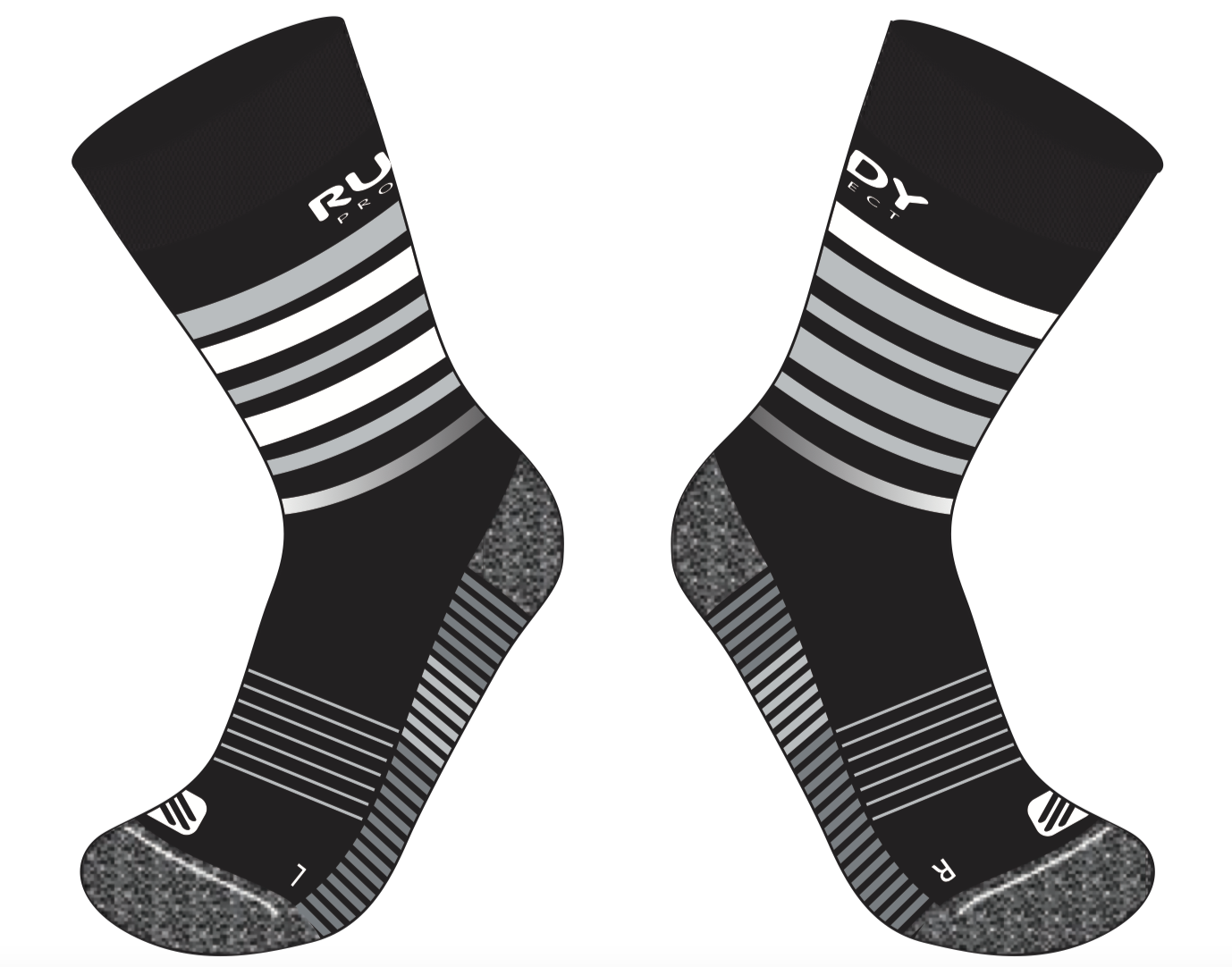 Long Cut Socks in Black