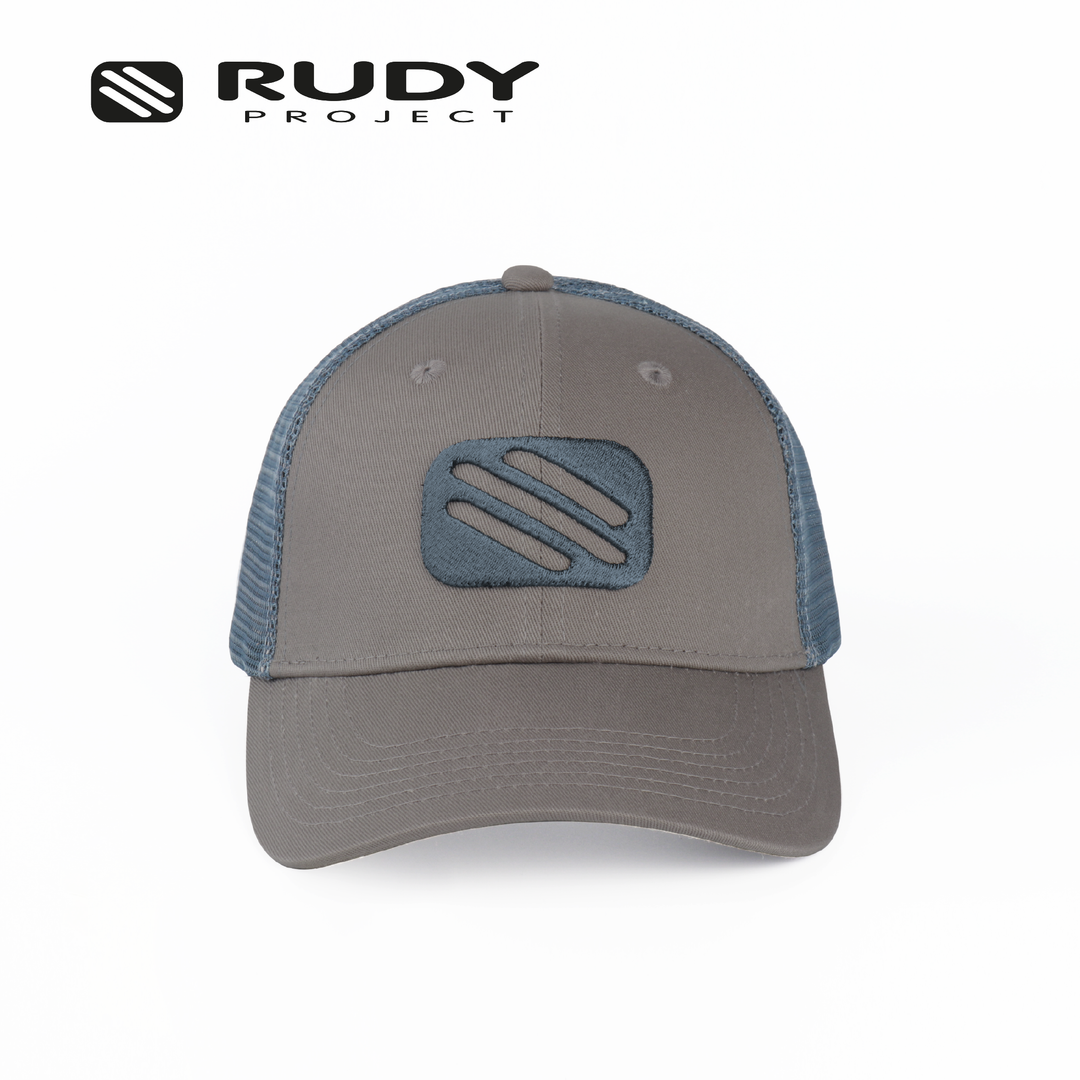 Emblem Logo Trucker Cap Gray