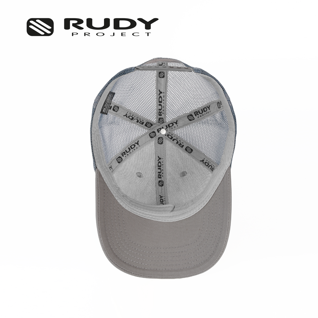 Emblem Logo Trucker Cap Gray