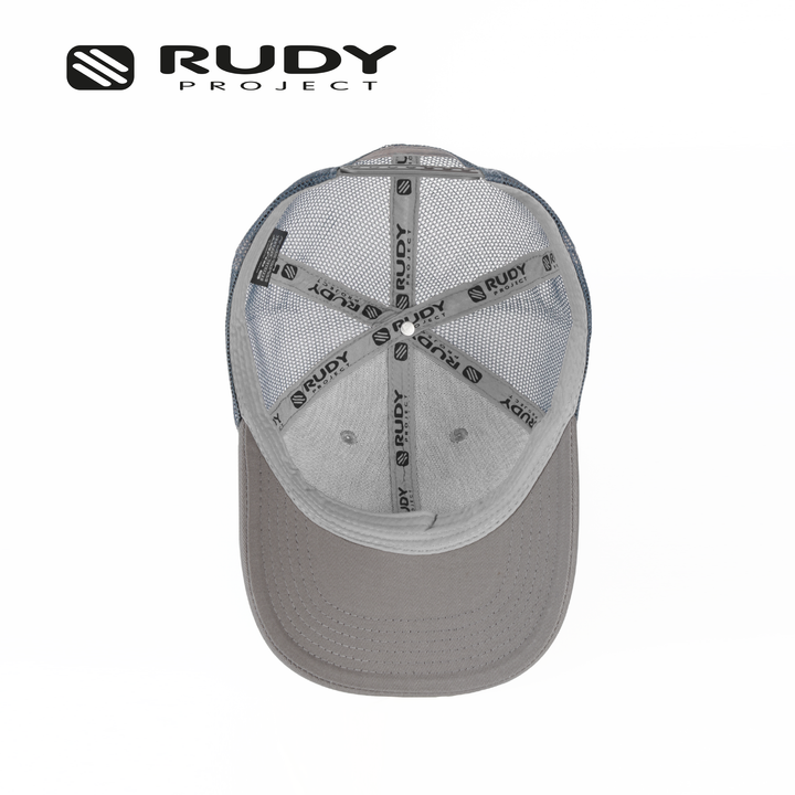Emblem Logo Trucker Cap Gray