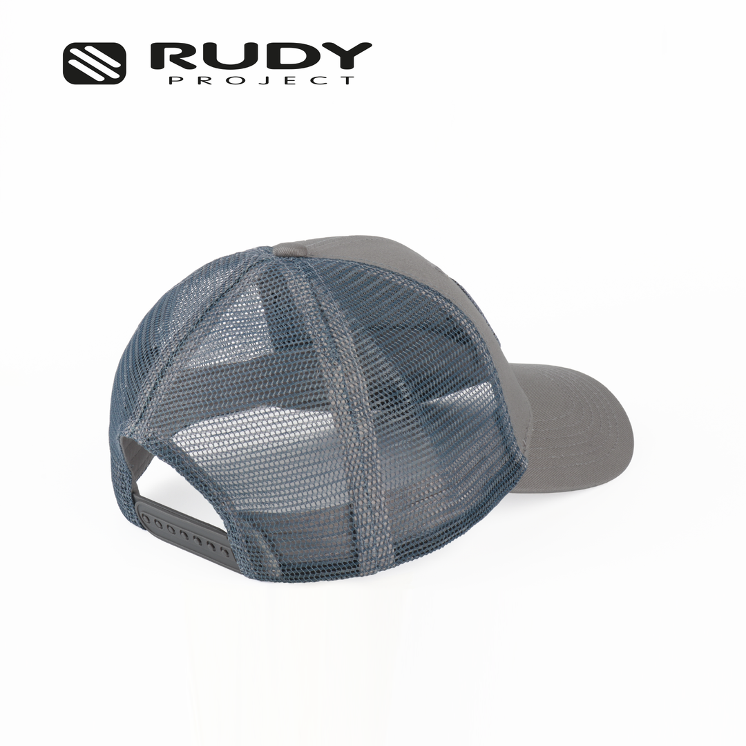 Emblem Logo Trucker Cap Gray