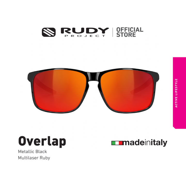 Overlap Sports Metallic Black Multilaser Lens