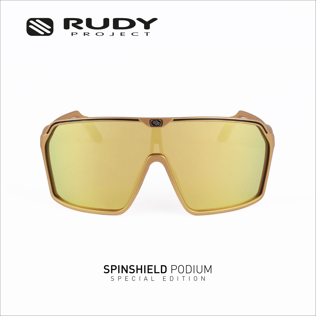 Spinshield Eyewear in Matte Gold / Bronze