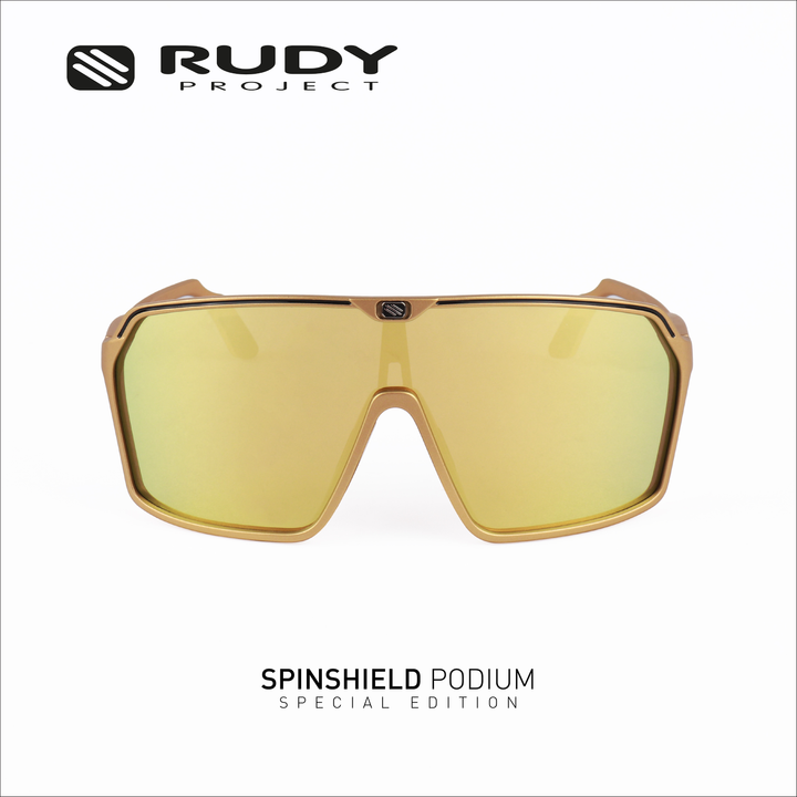 Spinshield Eyewear in Matte Gold / Bronze