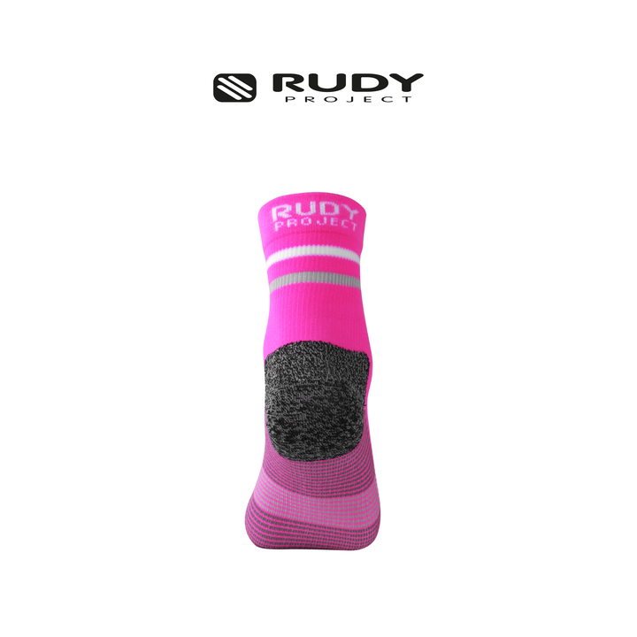 Mid Cut Sports Socks Pink Fluo