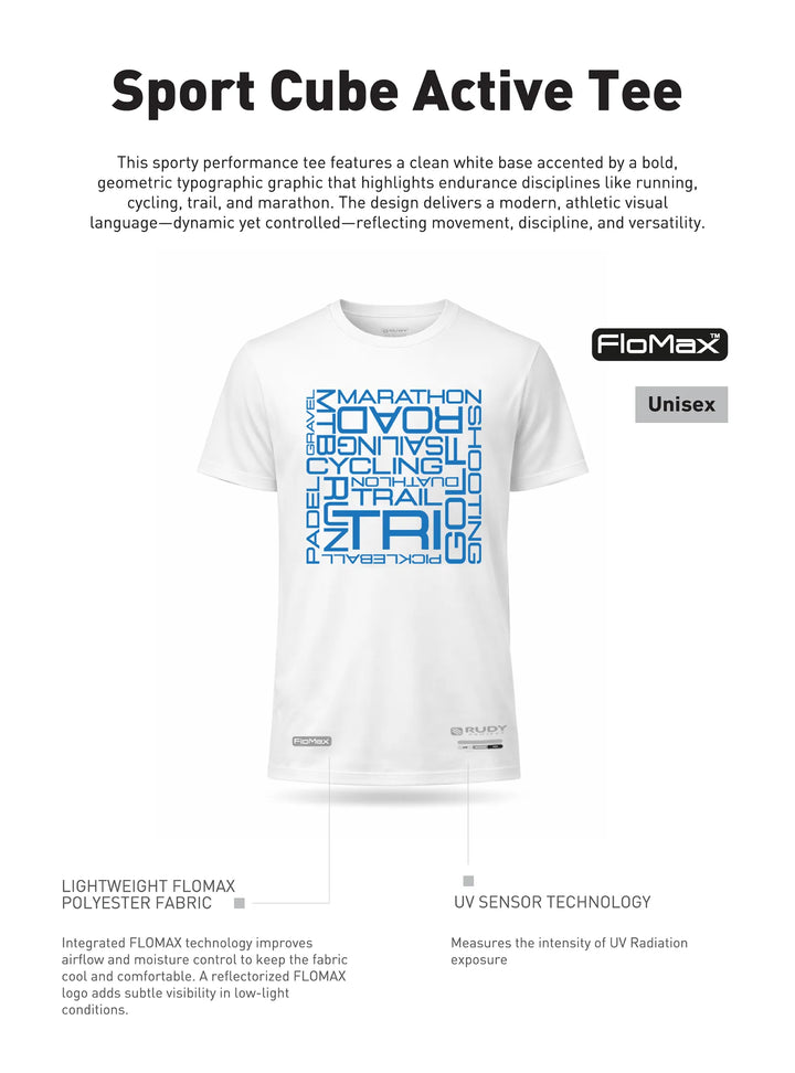 Cube Active Tee White