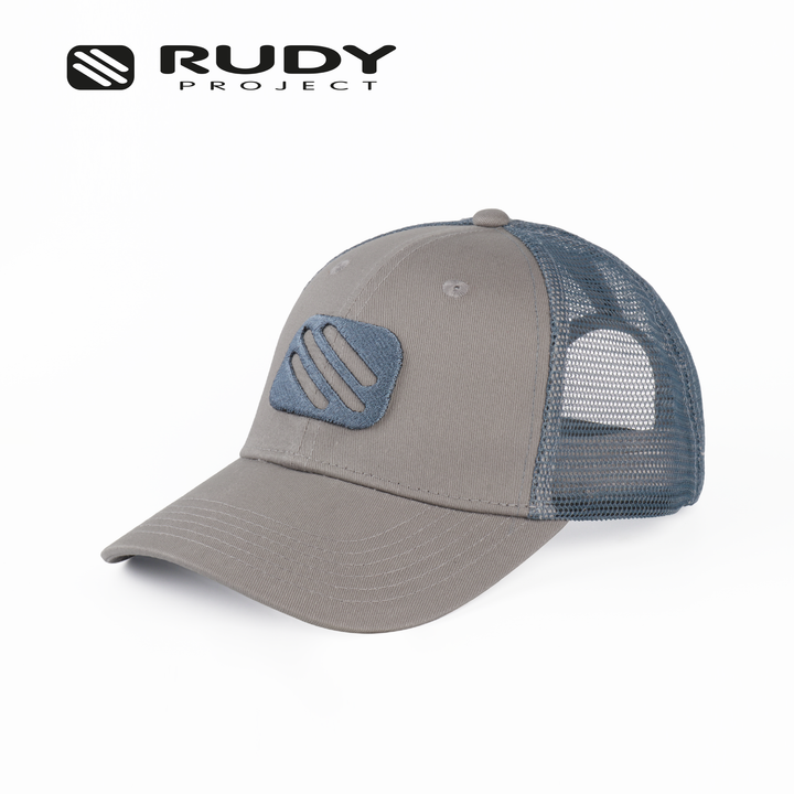 Emblem Logo Trucker Cap Gray