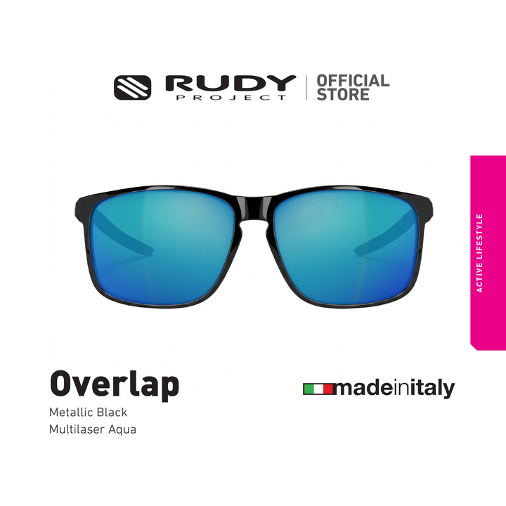 Overlap Sports Metallic Black Multilaser Lens