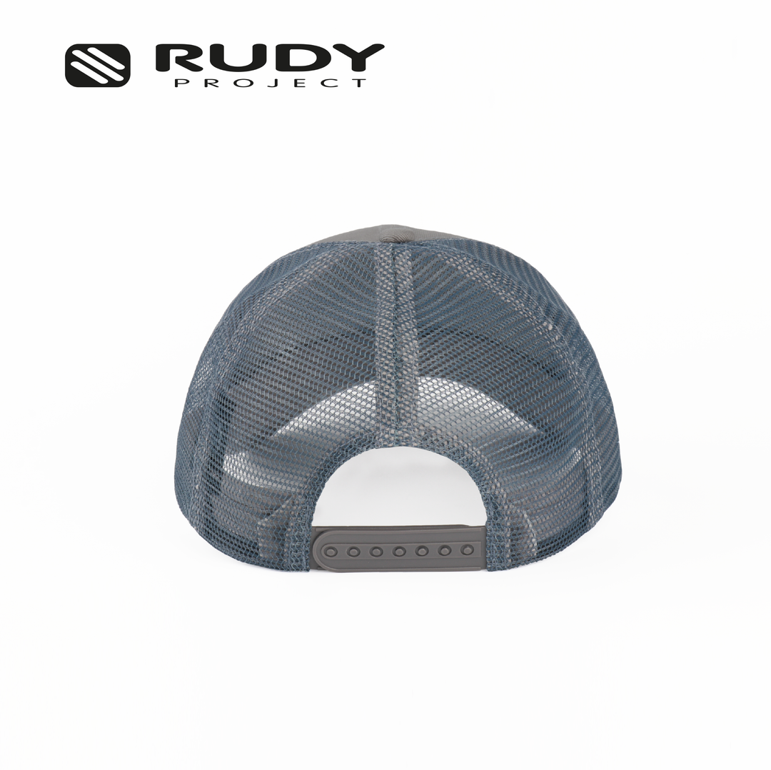 Emblem Logo Trucker Cap Gray