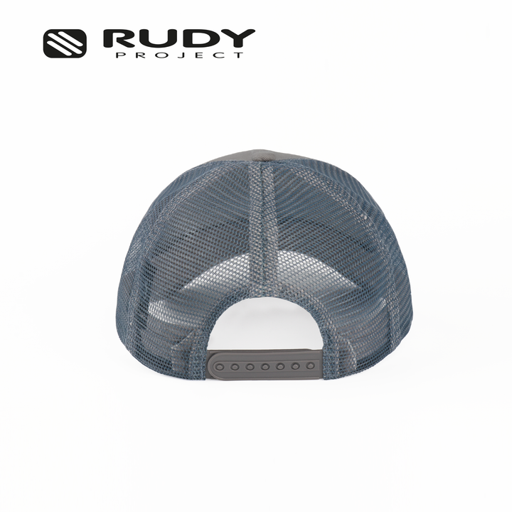 Emblem Logo Trucker Cap Gray