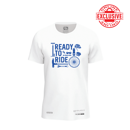 Ready to Ride Active Tee in White