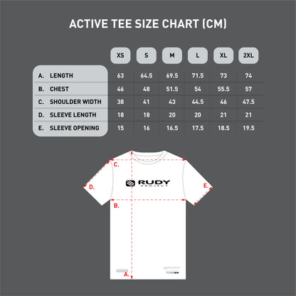 Rudy Project Emblem Active Shirt with UV index in White