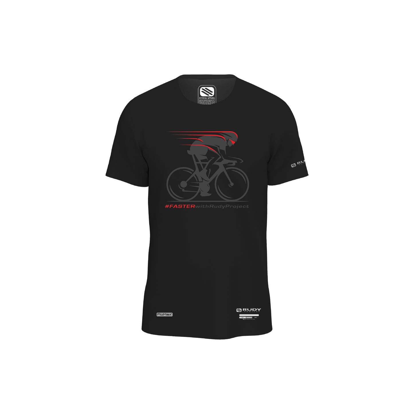 #FasterWithRudyProject Active Tee Black