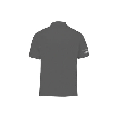 Men's Emblem Logo Drifit Polo in Heather Dark Grey
