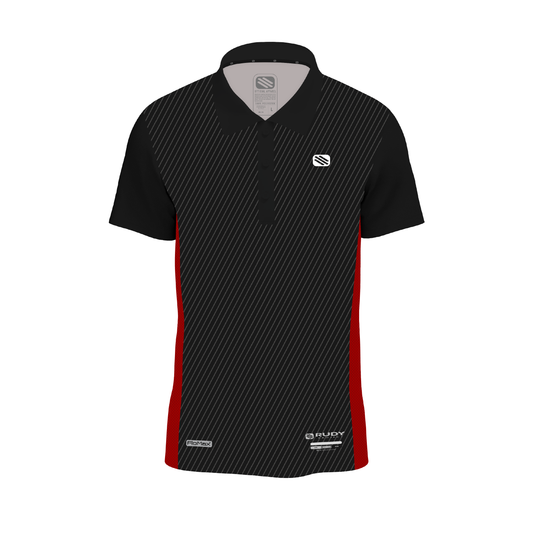 Fitwear Active Polo in Black/Red