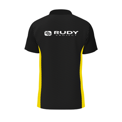 Fitwear Active Polo in Black/Yellow