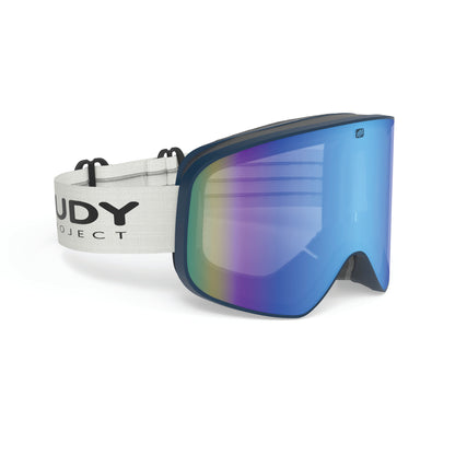 Skermo Rimless Goggle in Deep Blue Matte-Multilaser Blue Lens