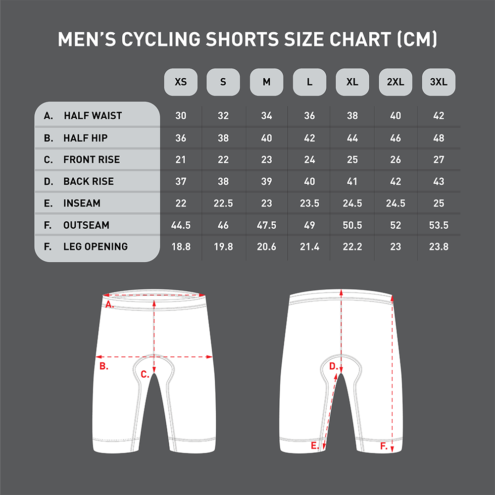 Size 22 online cycling shorts