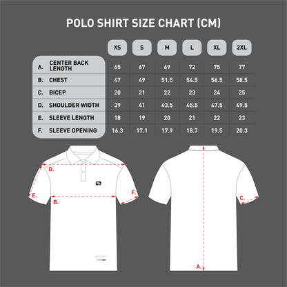 Fitwear Active Polo in White/Grey