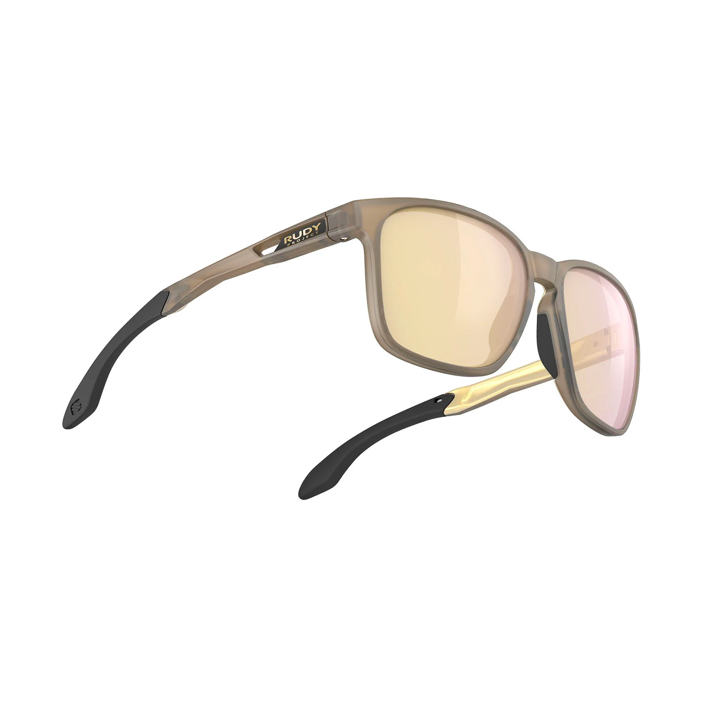 Rudy Project Lifestyle Eyewear Lightflow In Ice Gold Matte  Multilaser Gold