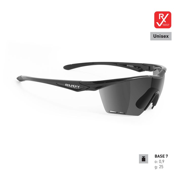 Intron Guard Sports Performance Sunglasses – Black Gloss Smoke Black Set