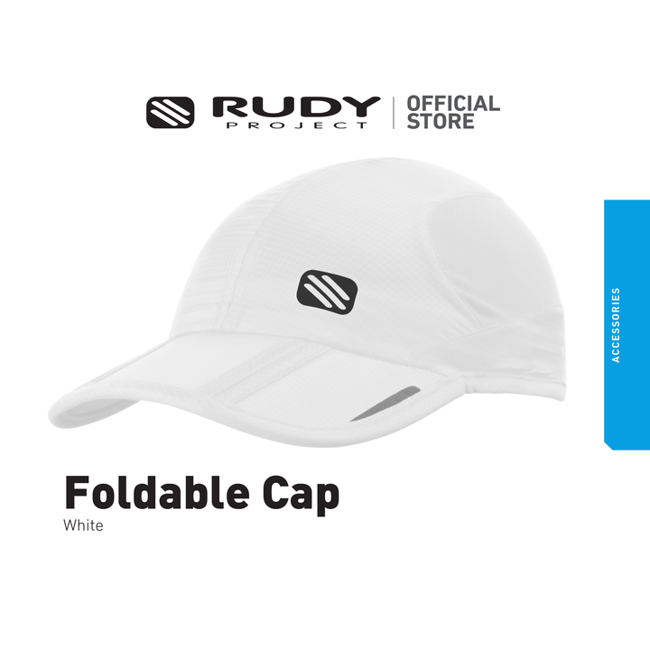 Emblem Logo Foldable Cap White
