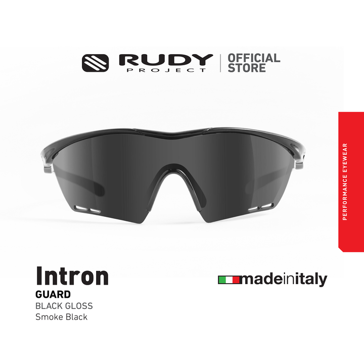 Intron Guard Sports Performance Sunglasses – Black Gloss Smoke Black Set
