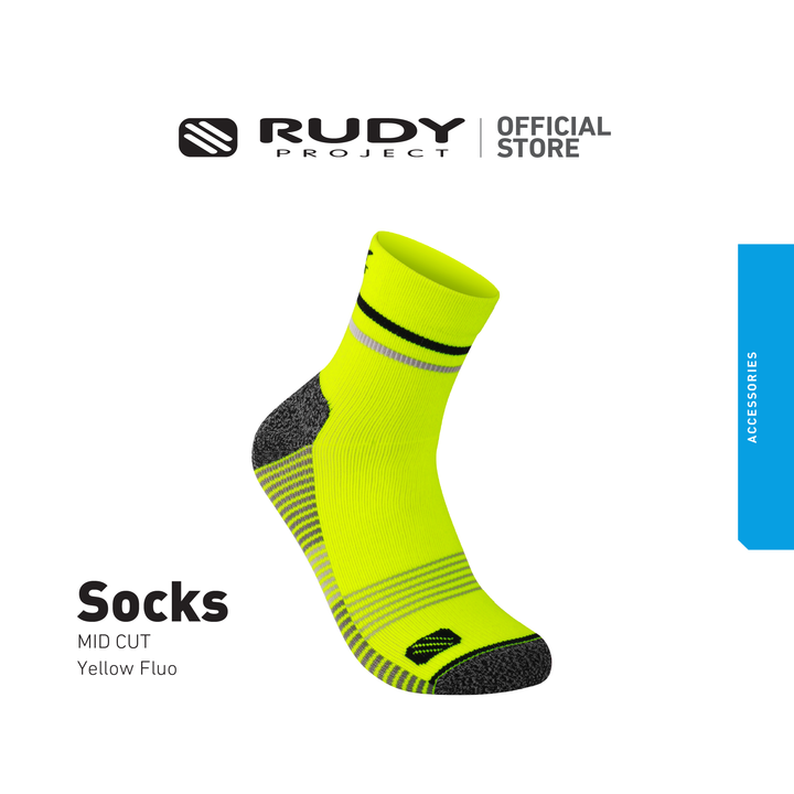 Mid Cut Sports Socks Yellow