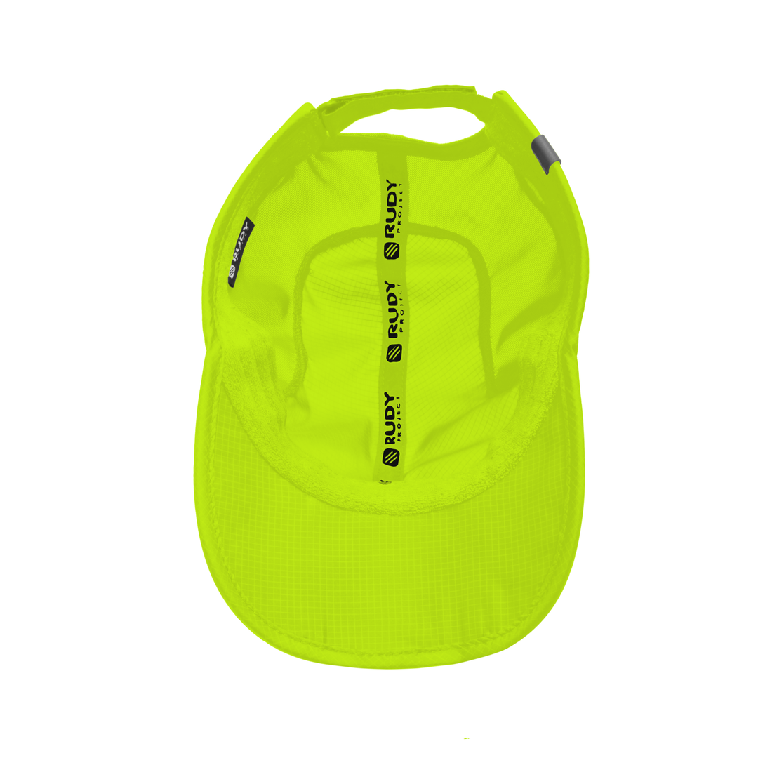 Emblem Logo Foldable Cap Yellow Fluo