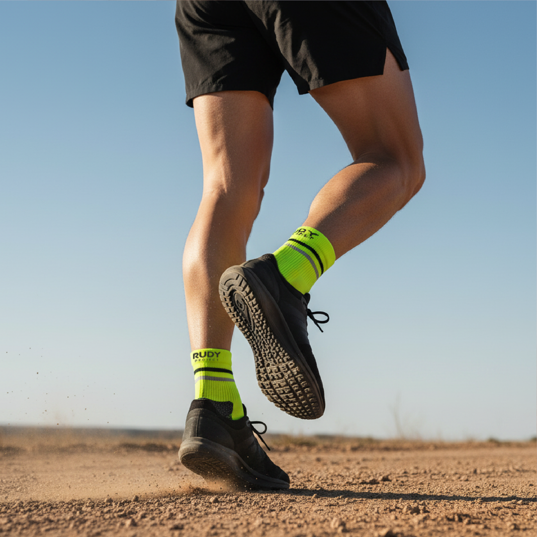 Mid Cut Sports Socks Yellow