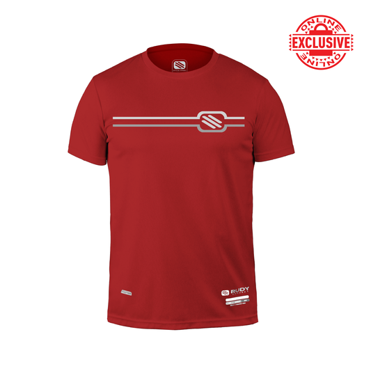 Emblem Band Active Tee in Red
