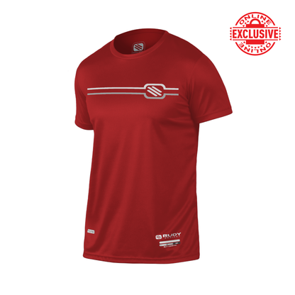 Emblem Band Active Tee in Red