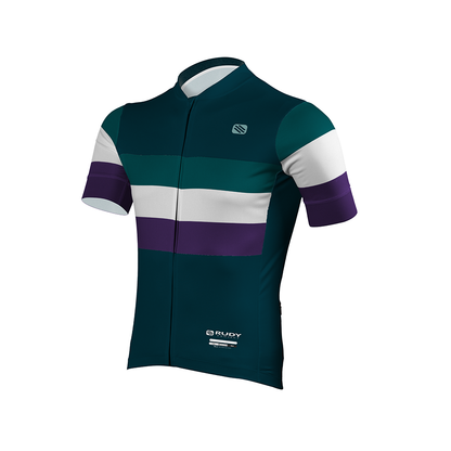 Men's Cycling Jersey in Blue Green/Purple