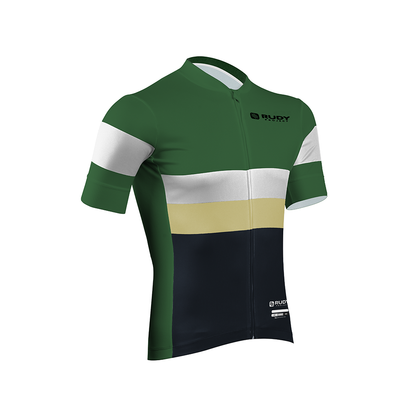Men's Cycling Jersey in Green/Gray